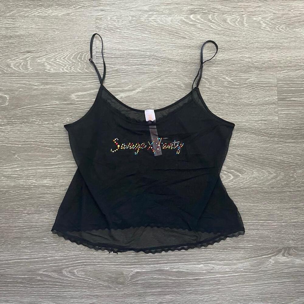 Savage x fenty sheer black tank
